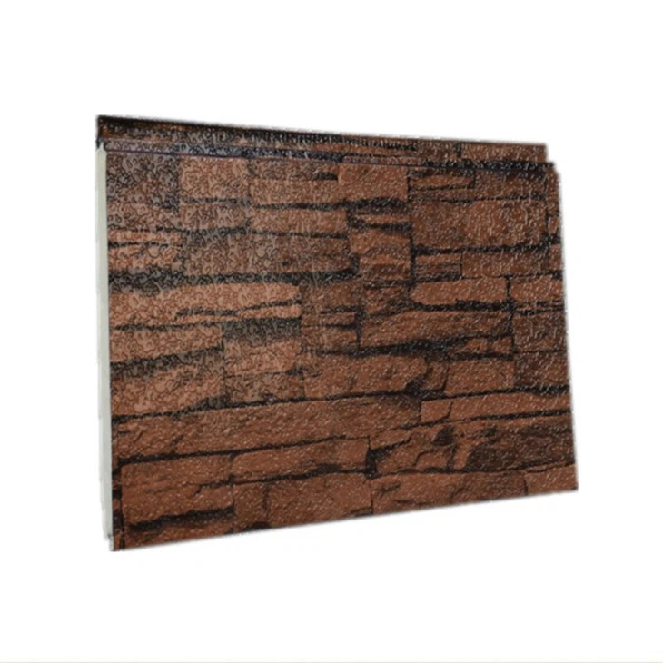 Carved metal sandwich panels